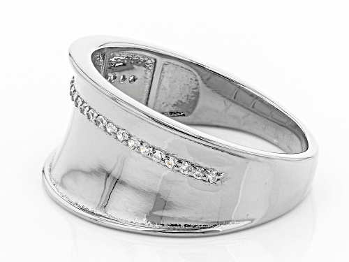 Bella Luce ® 0.25ctw Rhodium Over Sterling Silver Band Ring - Size 6