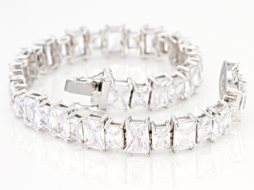 Bella Luce ® 40.00ctw Rhodium Over Sterling Silver Tennis Bracelet - Size 7.25