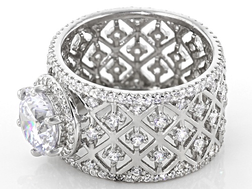Bella Luce ® 6.00ctw Rhodium Over Sterling Silver Ring - Size 7
