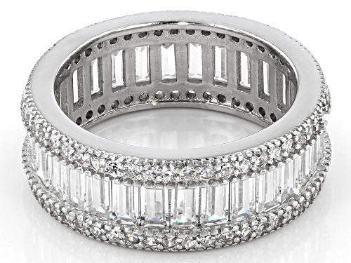 Bella Luce ® 5.00CTW Rhodium Over Sterling Silver Eternity Band - Size 6