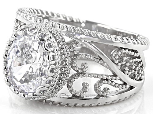 Bella Luce ® 4.15ctw Rhodium Over Sterling Silver Ring - Size 7
