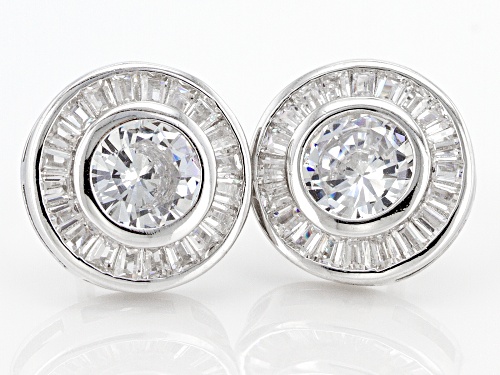 Bella Luce ® 2.69ctw Rhodium Over Sterling Silver Earrings