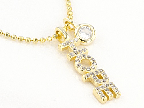Bella Luce® 0.57ctw Diamond Simulant Eterno™ Yellow Gold Over Silver 
