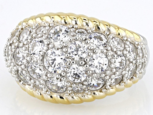 Bella Luce® 7.93ctw White Diamond Simulant Platinum Over Sterling Silver Ring(4.80ctw DEW) - Size 6