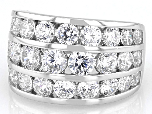 Bella Luce® 7.78ctw White Diamond Simulant Platinum Over Sterling Silver Ring(4.71ctw DEW) - Size 6