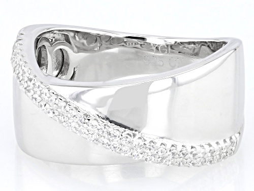 Bella Luce® 0.52ctw White Diamond Simulant Rhodium Over Sterling Silver Ring(0.31ctw DEW) - Size 7