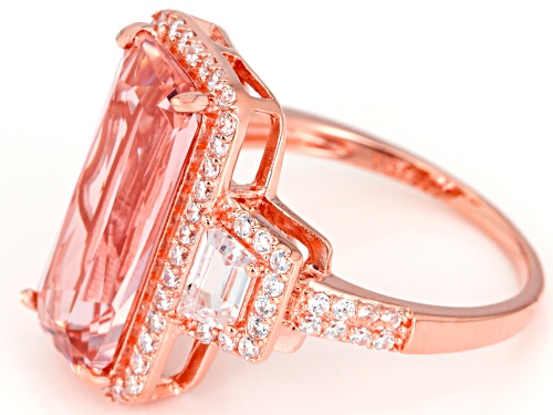 Bella Luce ® 6.10CTW Esotica ™ Morganite & White Diamond Simulants Eterno ™ Rose Ring - Size 5