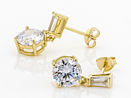 Bella Luce ® 7.38CTW White Diamond Simulant Eterno ™ Yellow Earrings (4.58CTW DEW)