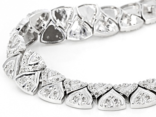 Emulous™ 1.00ctw Round White Diamond Rhodium Over Brass Necklace - Size 18
