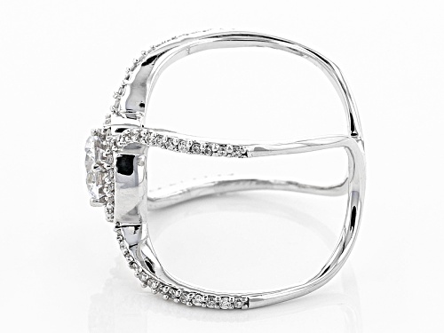 Bella Luce ® 1.38ctw Rhodium Over Sterling Silver X Ring - Size 5