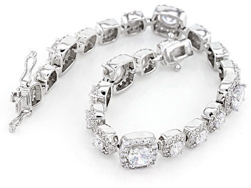 Bella Luce ® 20.00ctw Rhodium Over Sterling Silver Bracelet (12.06ctw Dew) - Size 7