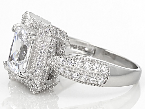 Bella Luce ® 3.75ctw Rhodium Over Sterling Silver Ring - Size 6