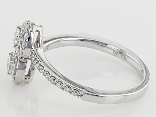 .47ctw Round White Diamond 10k White Gold Ring - Size 7
