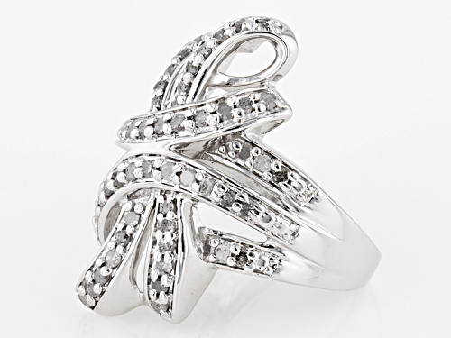 Emulous™ 1.00ctw Round Diamond Rhodium Over Brass Ring - Size 7