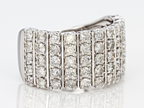 2.00ctw Round White Diamond 14k White Gold Ring - Size 6