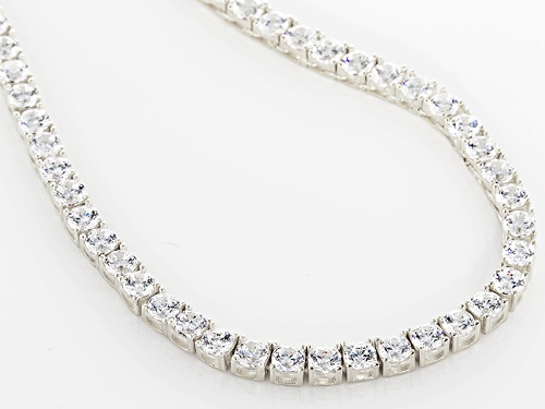 Bella Luce ® 33.00ctw Rhodium Over Sterling Silver Necklace - Size 24