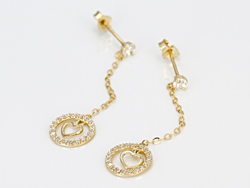 Bella Luce® 0.44ctw 10k Yellow Gold Earrings