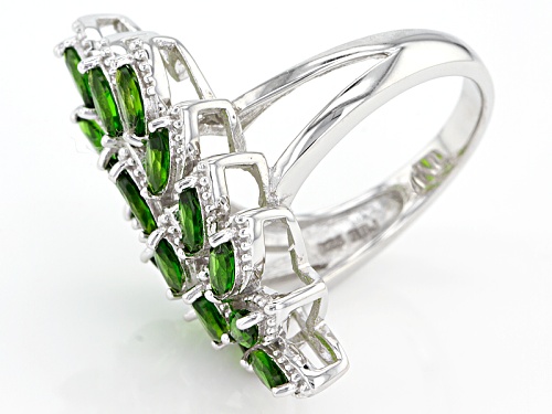 2.55ctw Marquise Russian Chrome Diopside Sterling Silver Ring - Size 5