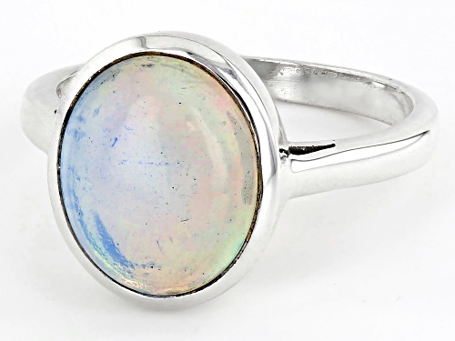 2.00ctw White Ethiopian Opal Sterling Silver Ring - Size 7
