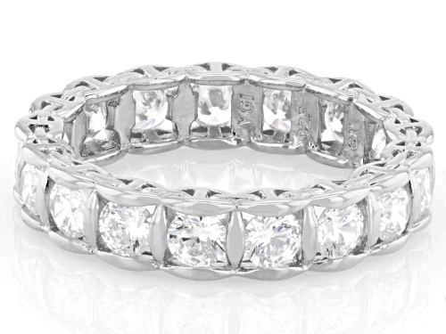 Bella Luce® 4.08ctw White Diamond Simulant Platinum Over Sterling Silver Ring(2.47ctw DEW) - Size 7