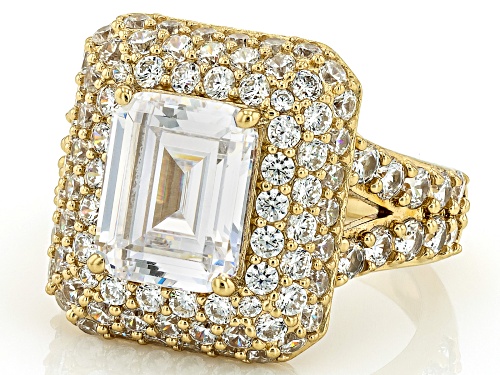 Bella Luce® 10.83ctw White Diamond Simulant Eterno™ Yellow Ring(6.56ctw DEW) - Size 8