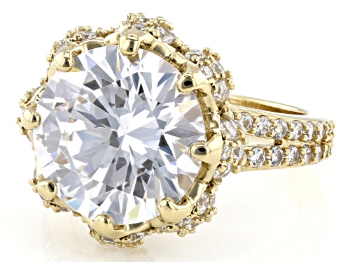 Bella Luce® 17.85ctw White Diamond Simulant Eterno™ Yellow Flower Ring(10.81ctw DEW) - Size 7