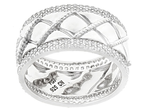 Bella Luce® 2.05ctw White Diamond Simulant Rhodium Over Sterling Silver Ring - Size 6