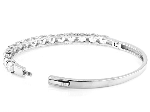 Bella Luce® 11.00ctw White Diamond Simulant Rhodium Over Brass Bangle - Size 7