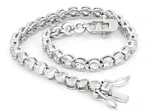 Bella Luce® 4.00ctw White Diamond Simulant Rhodium Over Brass Tennis Bracelet - Size 7