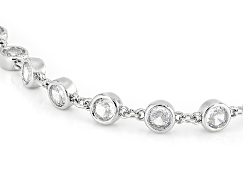 Bella Luce® Ottone 7.27ctw White Diamond Simulant Rhodium Over Brass Bracelet (4.54ctw DEW) - Size 7