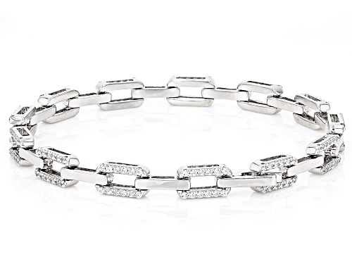 Bella Luce® 2.25ctw White Diamond Simulant Rhodium Over Sterling Silver Bracelet - Size 8