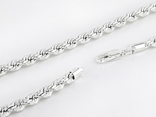 Sterling Silver Rope 18 Inch Chain - Size 18