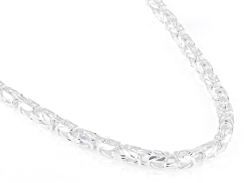 Sterling Silver Square Byzantine 20
