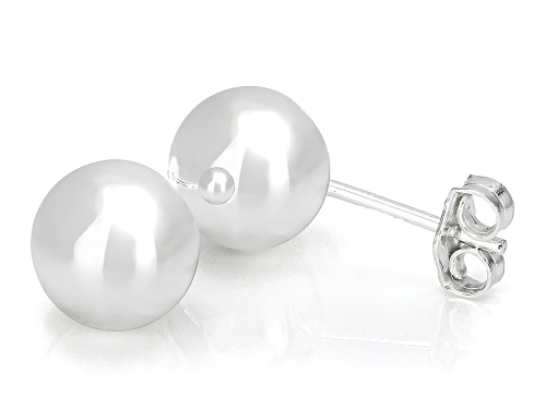 Sterling Silver 8mm Ball Stud Earrings