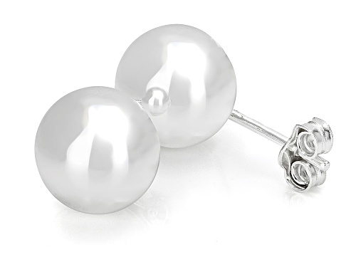 Sterling Silver 9mm Ball Stud Earrings