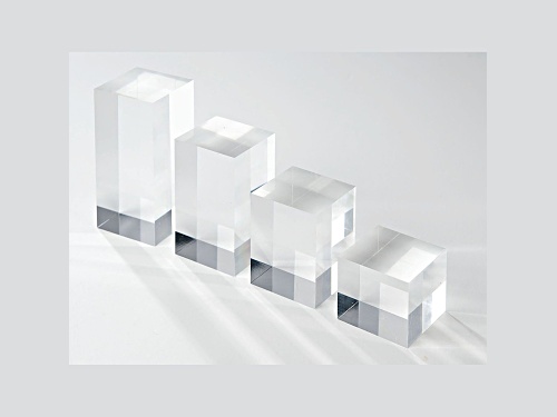 Acrylic Gemstone Display Stands 4x4, 4x6, 4x8, 4x10cm Set Of 4