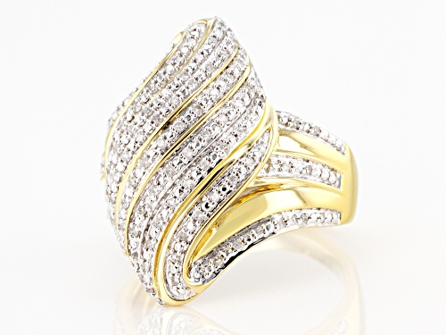 Engild™ 0.25ctw Round White Diamond 14k Yellow Gold Over Sterling Silver Ring - Size 7