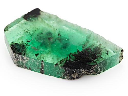 Brazilian Emerald Min 11.00ct Mm Varies Free Form Polished Slices