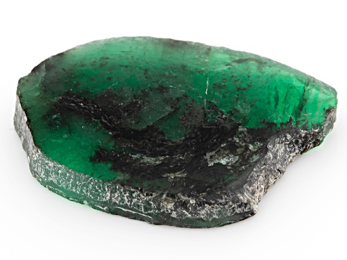 Brazilian Emerald Min 12.00ct Mm Varies Free Form Polished Slices
