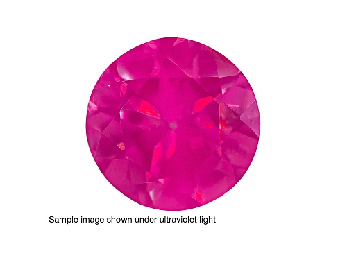 Pink Spinel Fluorescent 4mm Round .25ct
