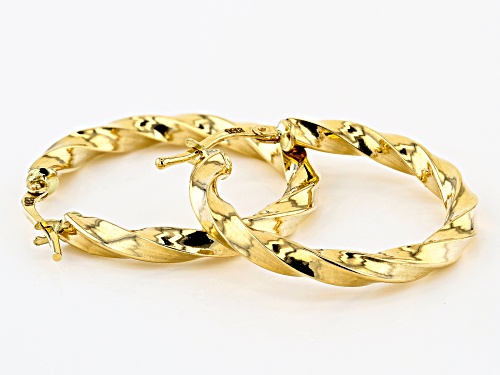 Splendido Oro™ 14K Yellow Gold 4.84MM Twisted Hoop Earrings