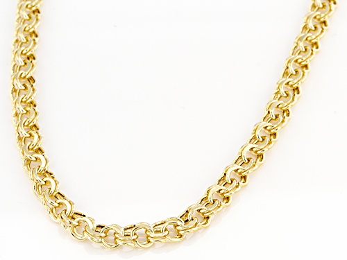 Splendido Oro™ 14K Yellow Gold Diamond-Cut 4.30MM Garibaldi Chain 18 Inch Necklace - Size 18