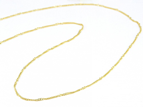 Splendido Oro™ 14K Yellow Gold 1.60MM Curb 24 Inch Chain Necklace - Size 24