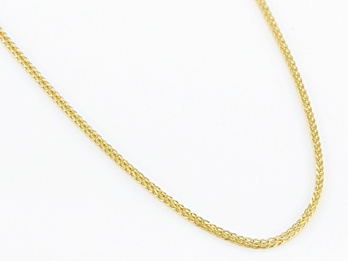 Splendido Oro™ 14K Yellow Gold 0.9MM Diamond-Cut Spiga Chain - Size 18
