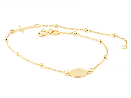 Stefano Oro® 14k Yellow Gold 1.8mm Rosary Style Bracelet - Size 7.5