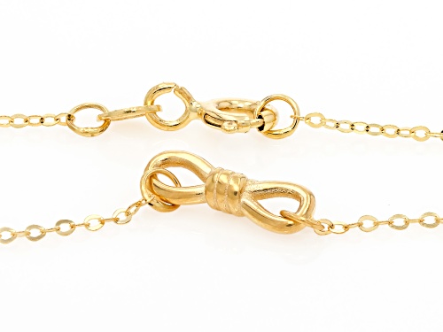 Stefano Oro® 14k Yellow Gold Infinity Knot Necklace - Size 18