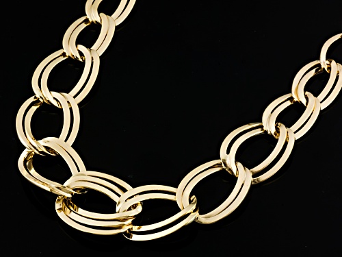 Splendido Oro™ 14k Yellow Gold Graduated Curb Link 18 Inch Necklace - Size 18