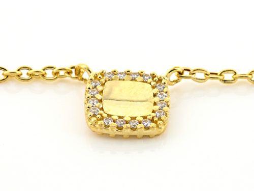 Splendido Oro™ 14k Yellow Gold Bella Luce ® Diamond Simulant Preziosa Cornice Necklace - Size 18