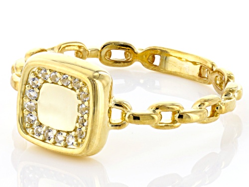 Splendido Oro™ 14k Yellow Gold Bella Luce® Diamond Simulant Preziosa Cornice Ring - Size 11