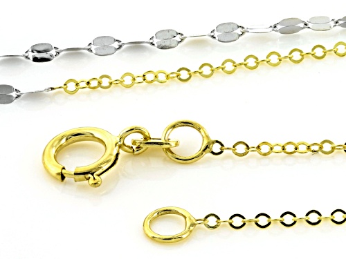 Splendido Oro™ 14k Yellow Gold With Rhodium Over Yellow Gold Lucciola 24 Inch Necklace - Size 24